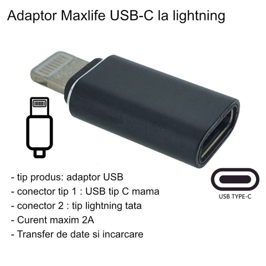 Adaptor USB Type C -> Lightning